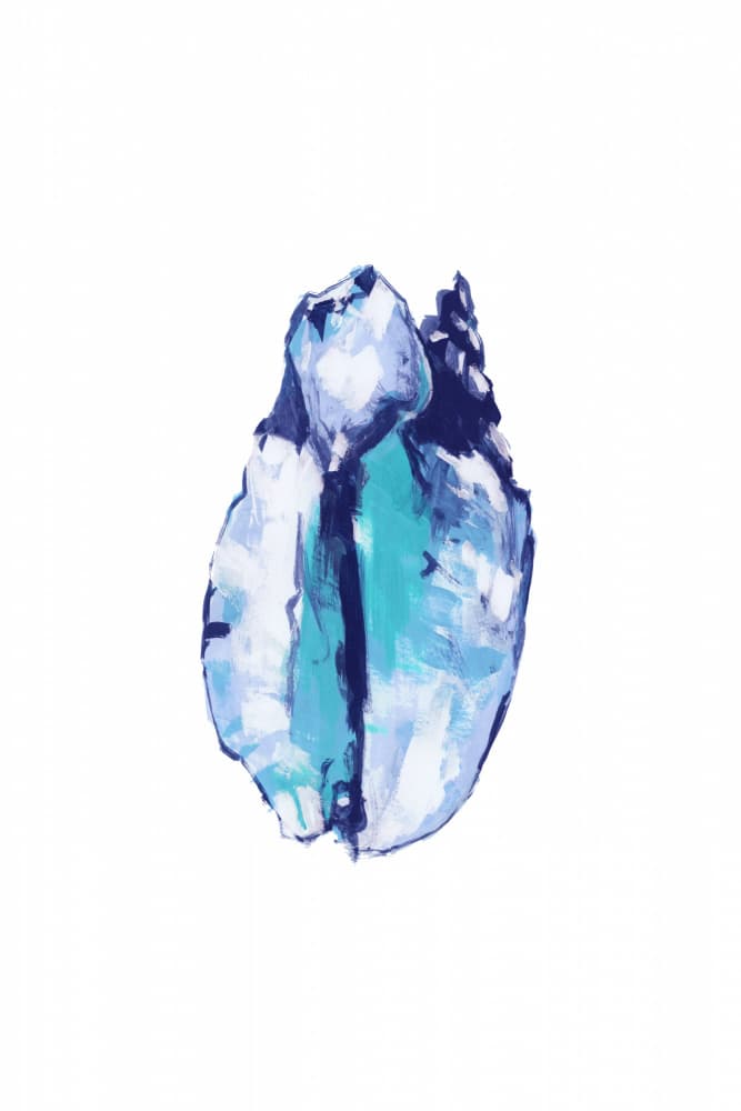 Abstract Blue Crystal by cartissi — canvas wall art
