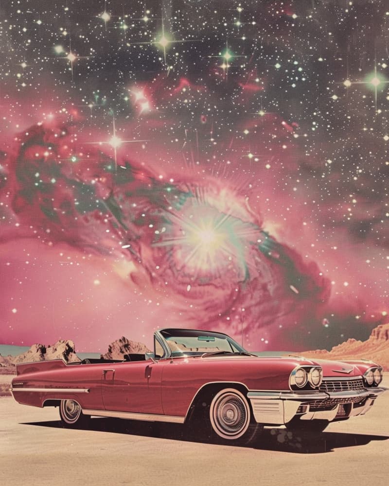 Cosmic Desert Ride by Samantha Hearn — canvas wall art