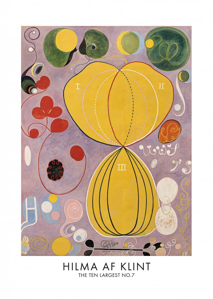 The Ten Largest No.7 Poster by Hilma Af Klint — canvas wall art