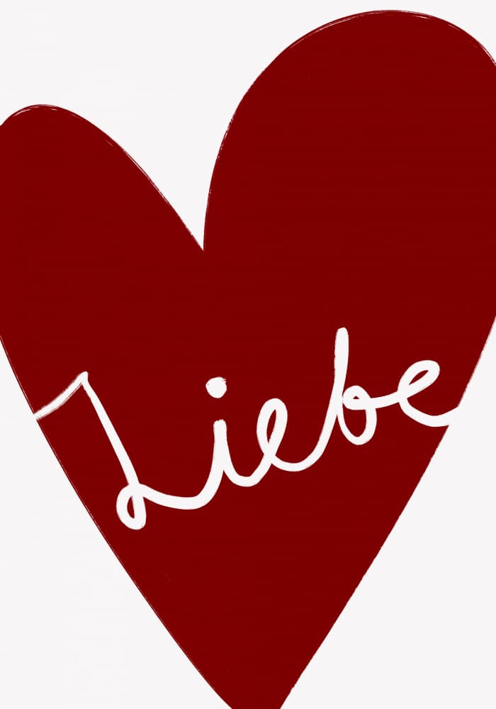 Liebe by Athene Fritsch — canvas wall art