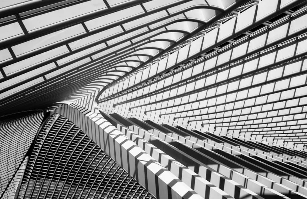Dynamic Architectural Lines by Jeroen van de Wiel — canvas wall art