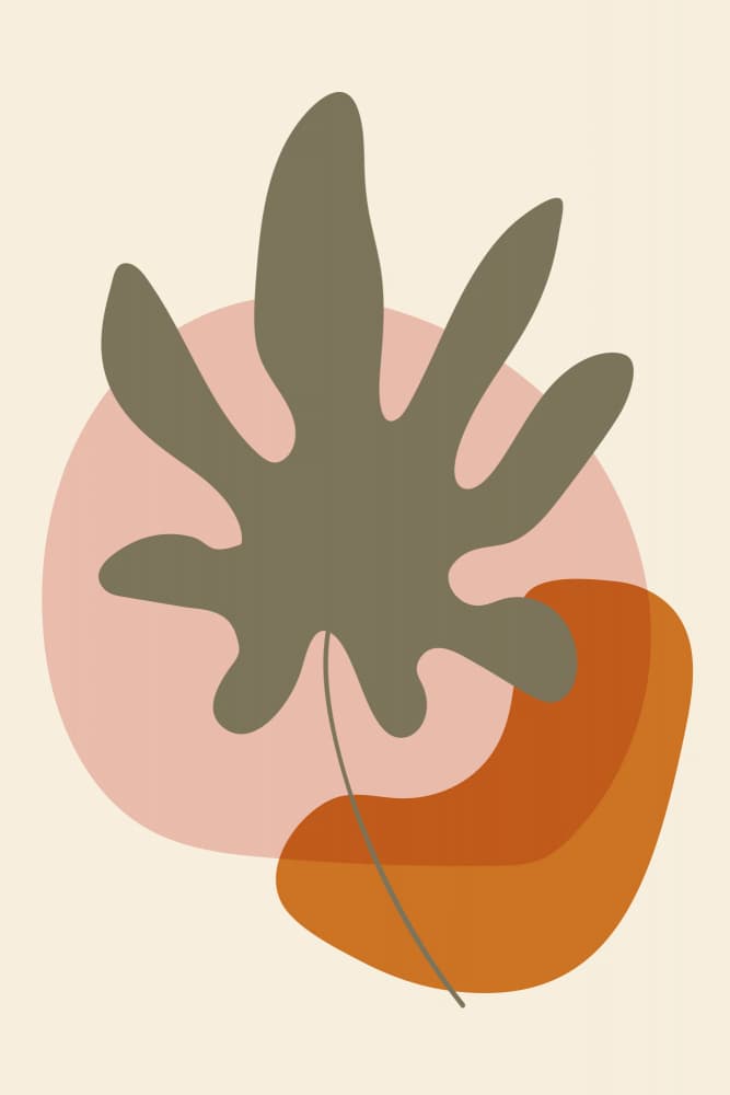Organic Leaf Shapes by Dina Dankers — canvas wall art