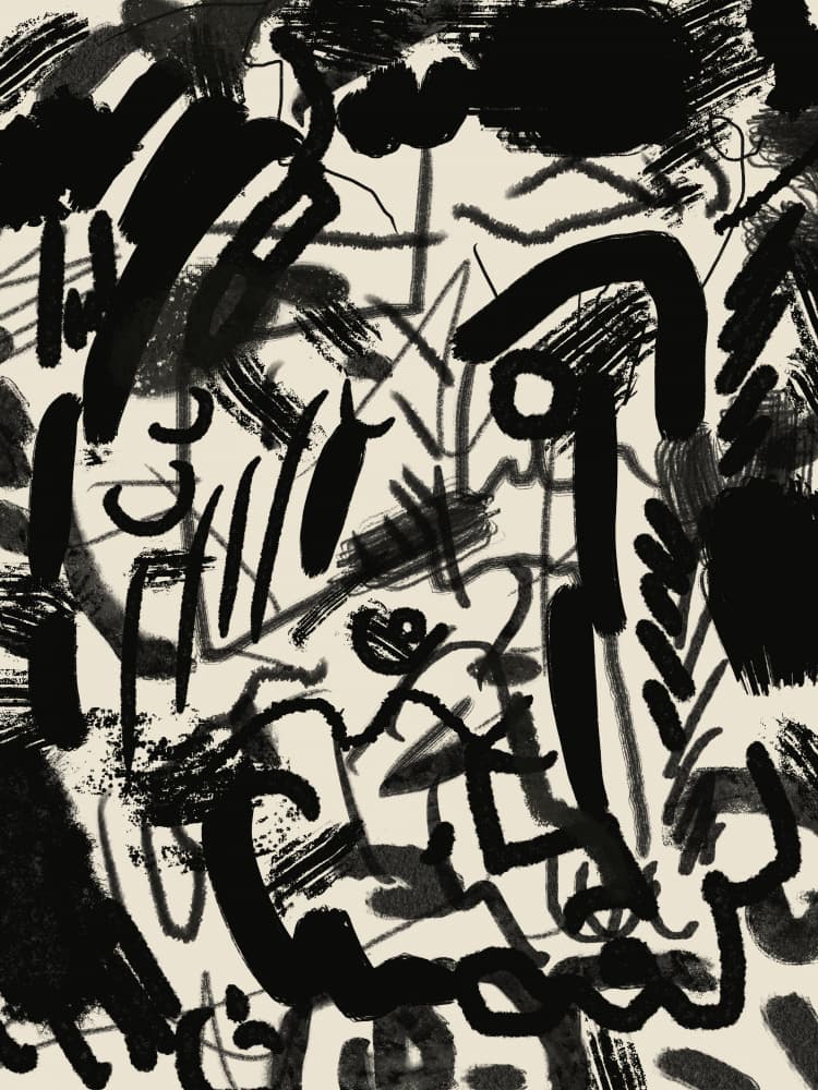 Bold Abstract Strokes by Little Dean — canvas wall art