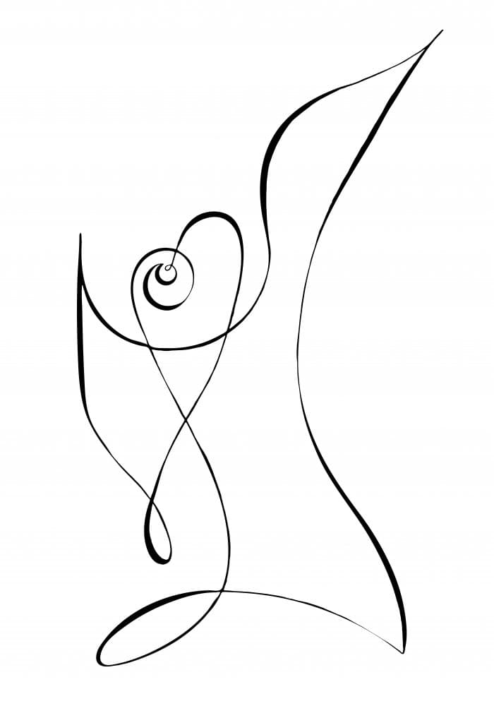 Elegant Spiral Heart by Pictufy Studio II — canvas wall art