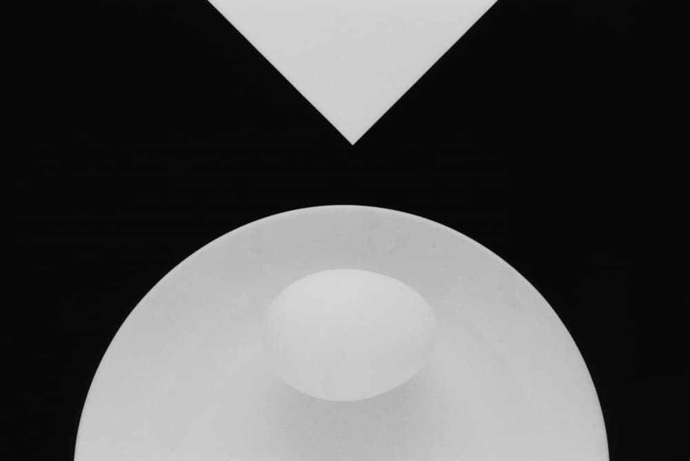 Abstract Black White Shapes by Peter Hrabinsky — canvas wall art