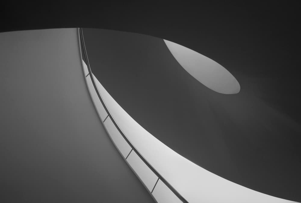 Elegant Curved Architecture by Anna Niemiec — canvas wall art