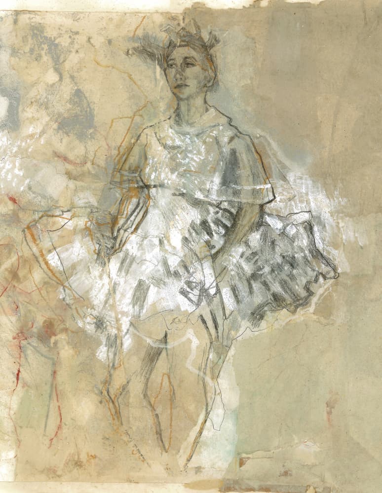 Ethereal Ballet Dancer by Ute Rathmann — canvas wall art