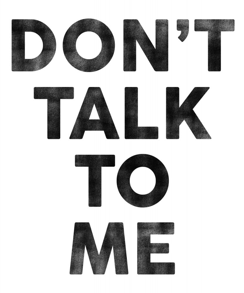 Don't Talk To Me Funny Introvert Saying by The Whiskey Ginger — canvas wall art