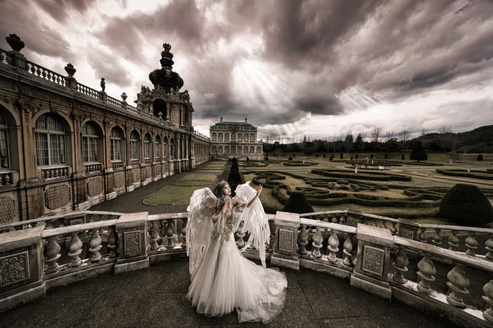 Dramatic Palace Angel by Hiroaki Suemasa — canvas wall art