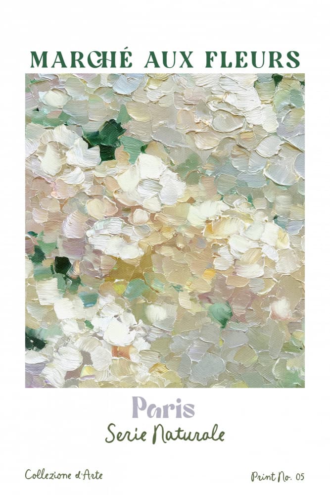 Marché Aux Fleurs Paris by Treechild — canvas wall art