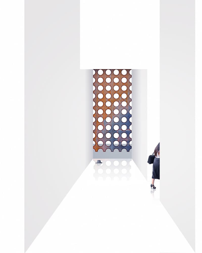 Minimalist Corridor View by Richard Adams — canvas wall art