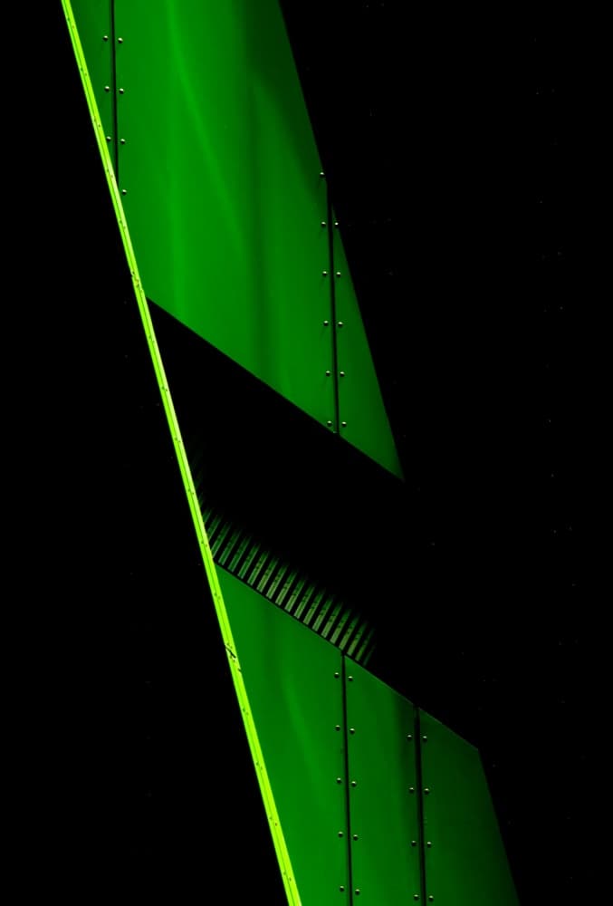 Vivid Green Geometry by Jacqueline Hammer — canvas wall art
