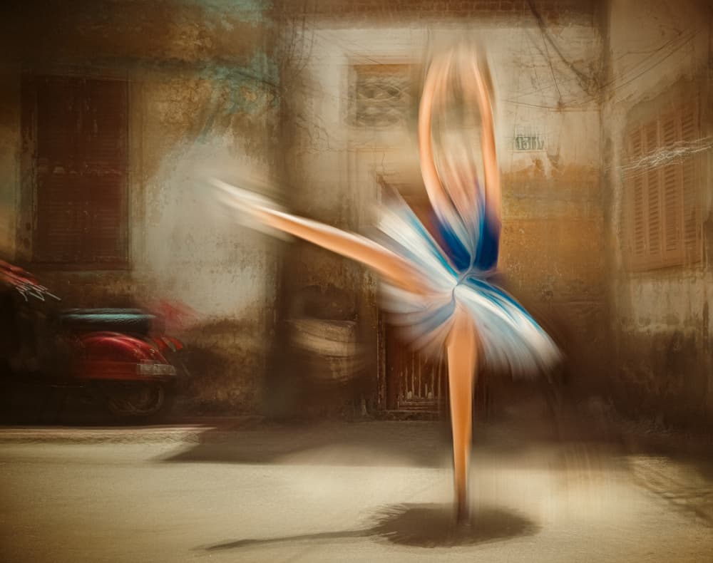 Graceful Street Ballet by Asmaa ElTouny — canvas wall art