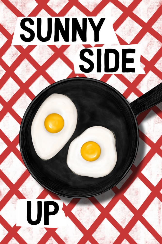 Sunny Side Up Eggs by EMELIEmaria — canvas wall art