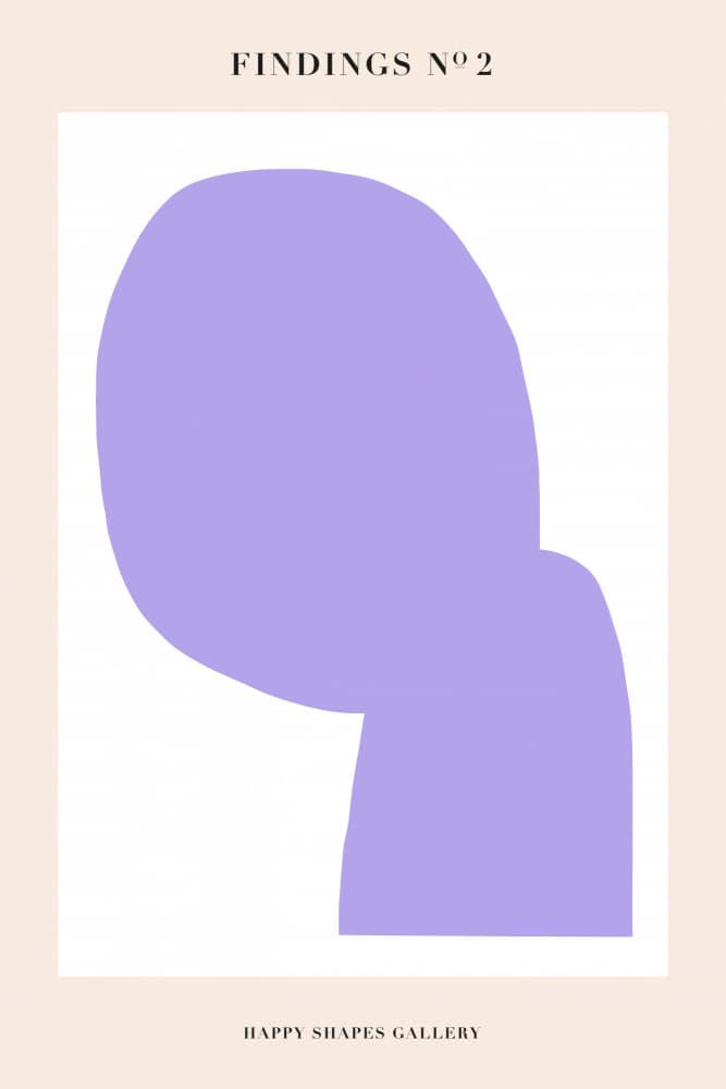 Organic Purple Shape by Maren Gross — canvas wall art