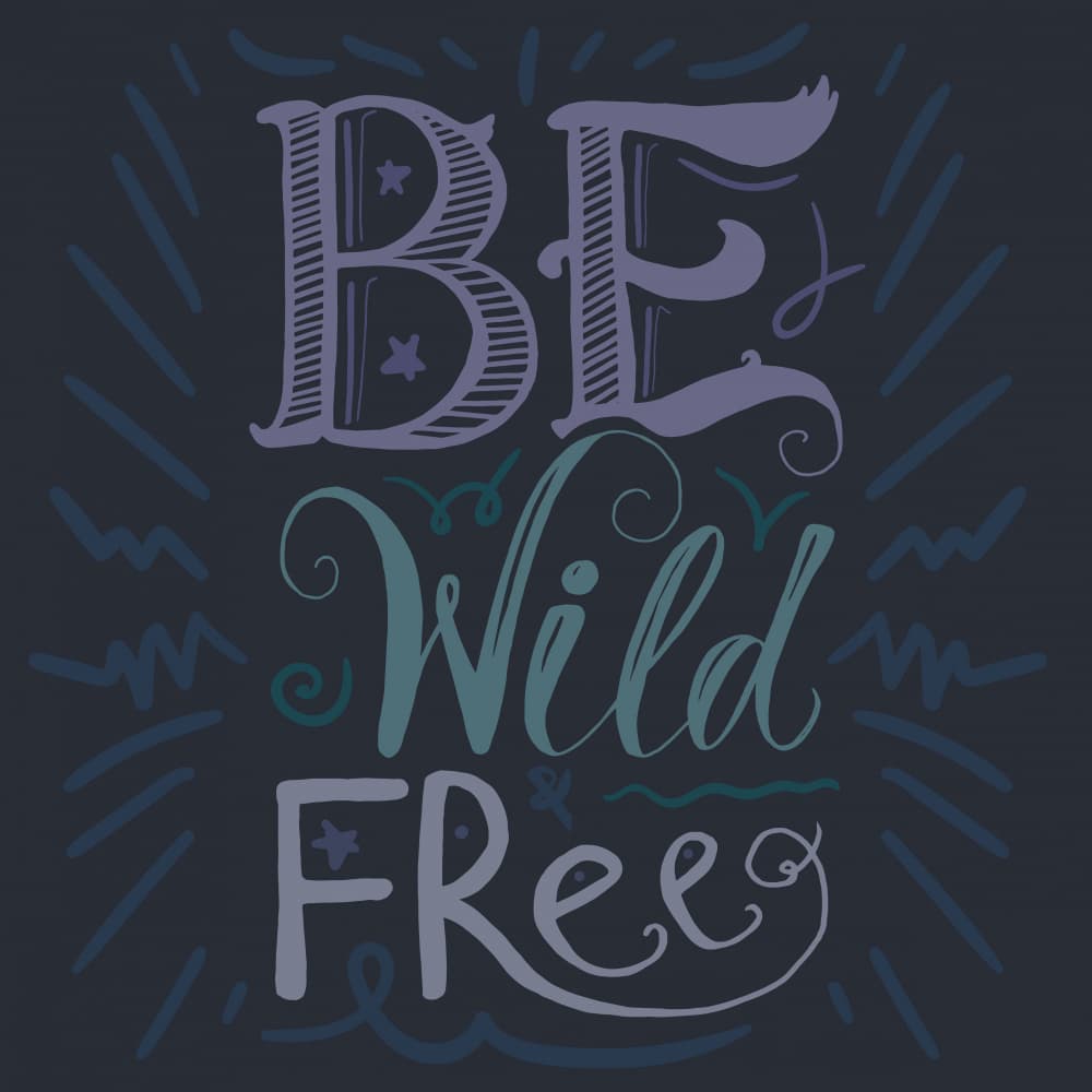 Be Wild Free Spirit by Marika Barsrsind — canvas wall art