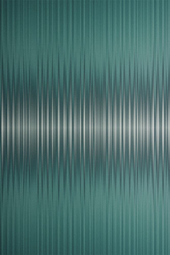 Teal Light Waves by Alma — canvas wall art