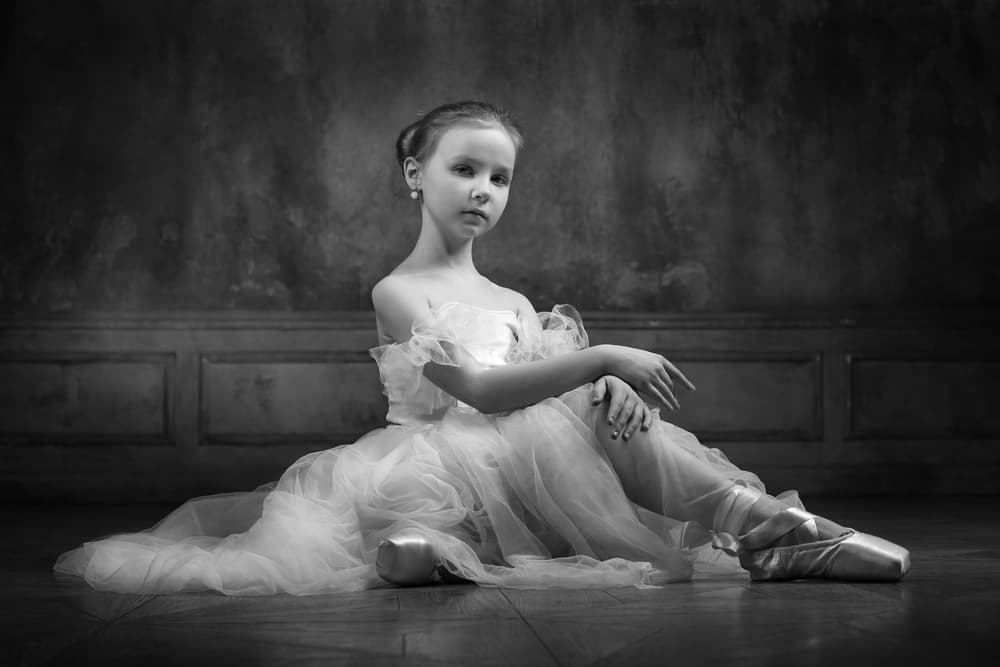 Graceful Ballerina Portrait by Victoria Glinka — canvas wall art
