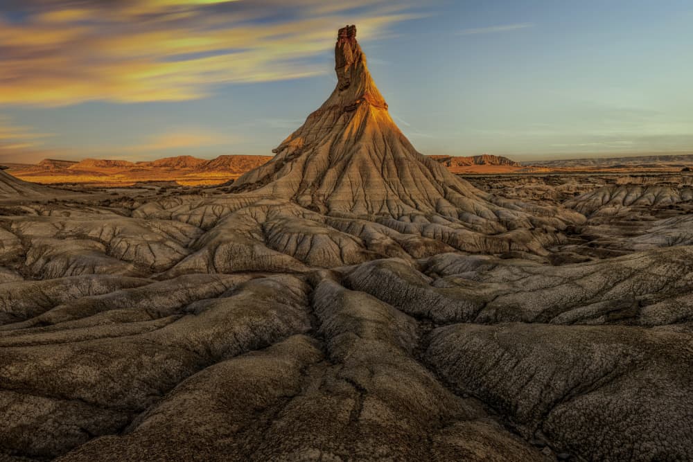 Dramatic Badlands Sunrise by Zhang Dong — canvas wall art