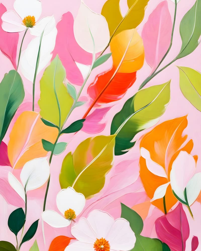 Vibrant Tropical Bloom by Uma Gokhale — canvas wall art
