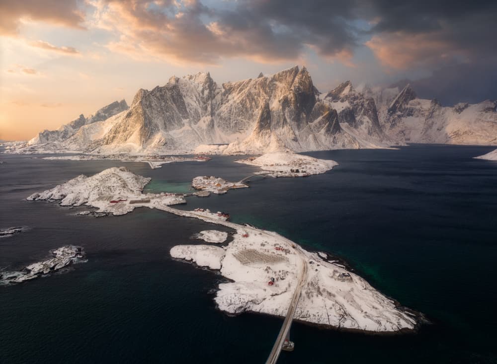 Majestic Winter Islands by Michael Zheng — canvas wall art