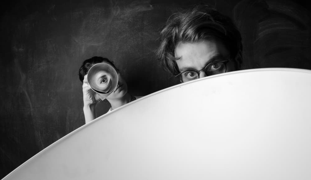 Curious Gaze Reflection by Caroline Fischer — canvas wall art