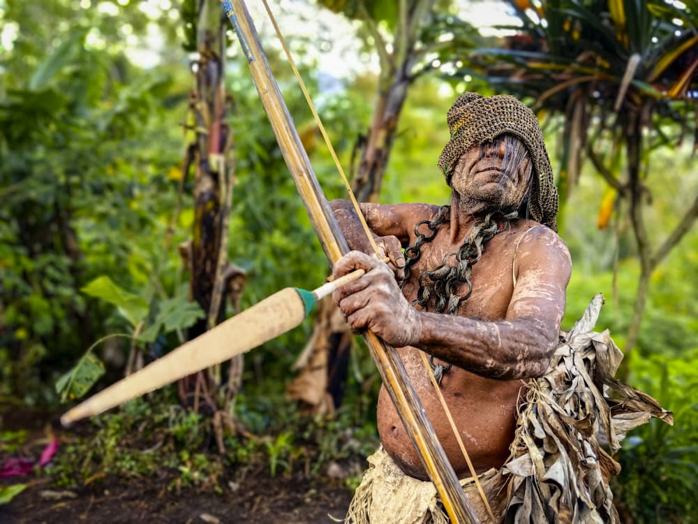 Indigenous Hunter With Bow by Svetlin Yosifov — canvas wall art