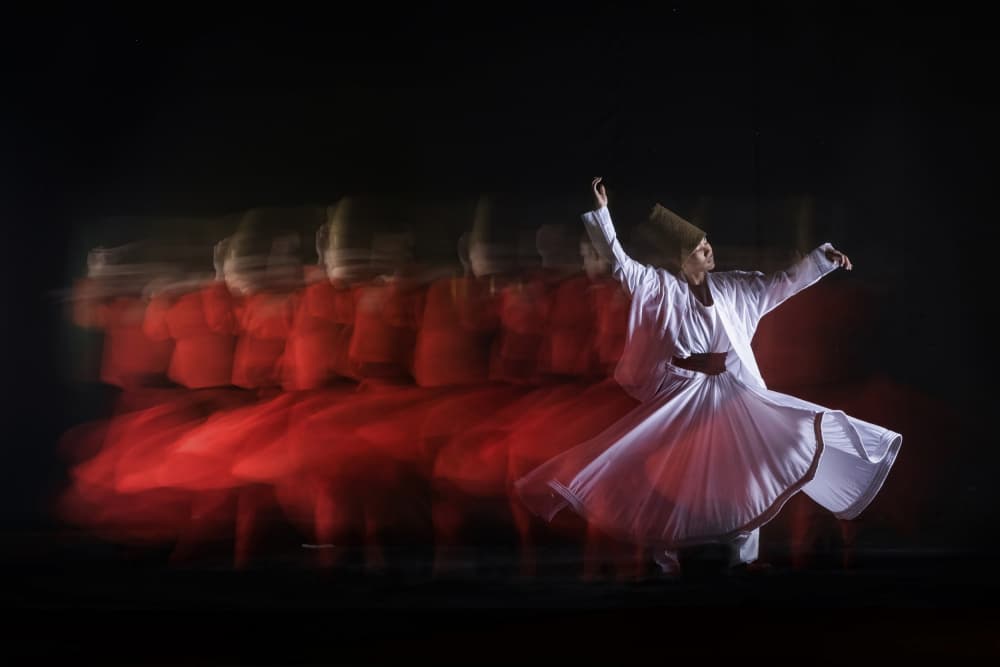 Whirling Dervish Dance by Sita Gramich — canvas wall art