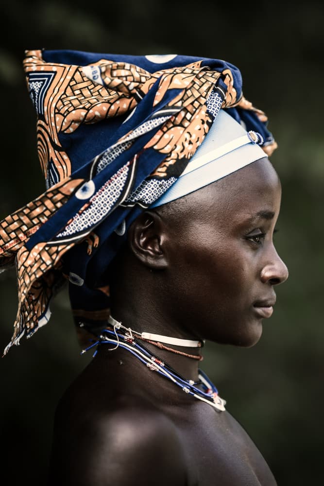 Serene African Profile by Trevor Cole — canvas wall art