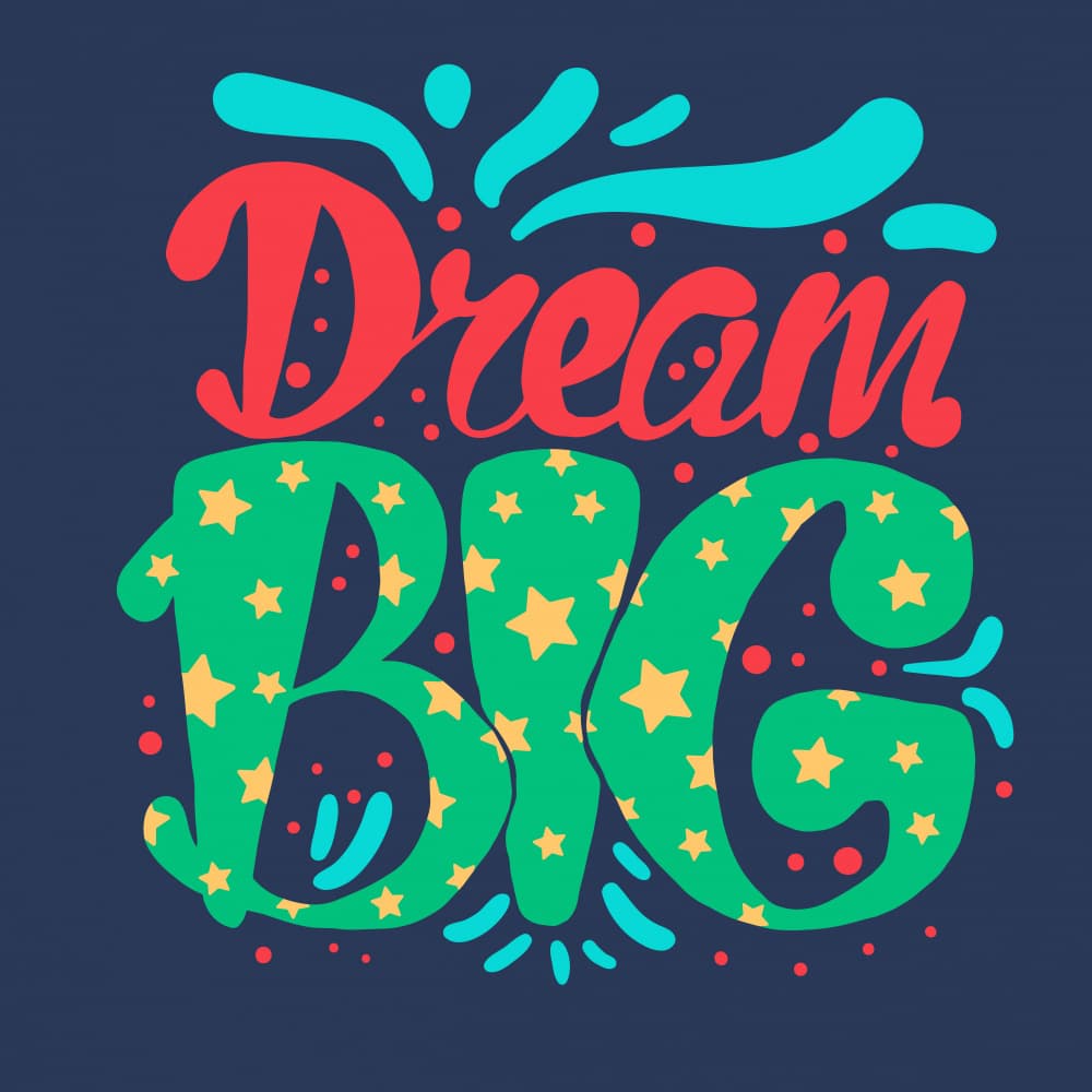 Dream Big Stars by Marika Barsrsind — canvas wall art