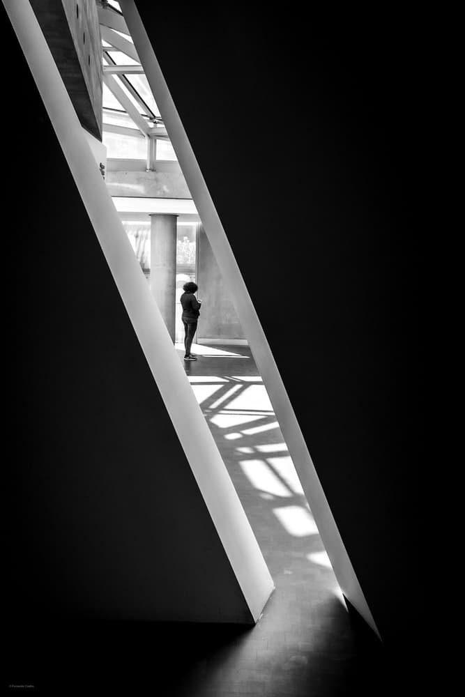 Solitary Figure in Light by Fernando Coelho — canvas wall art