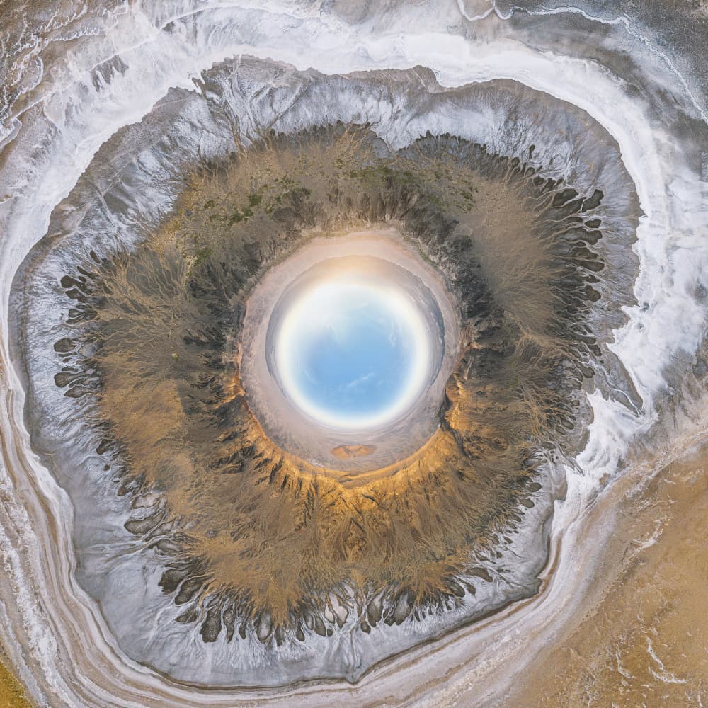Abstract Desert Eye by Mohammed Bustani — canvas wall art