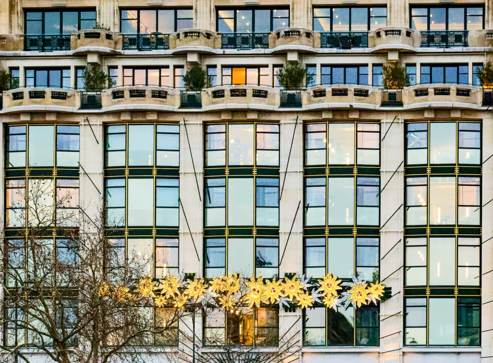 Festive City Facade by Isabelle DUPONT — canvas wall art