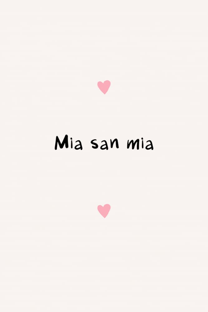 Mia San Mia Hearts by Treechild — canvas wall art