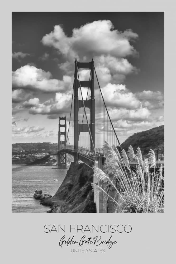 Golden Gate Bridge Vista by Melanie Viola — canvas wall art