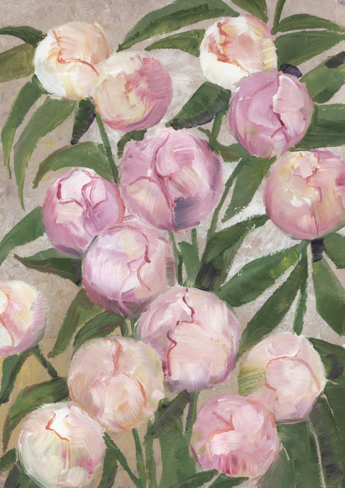Blush Peony Buds by Rosana Laiz Blursbyai — canvas wall art