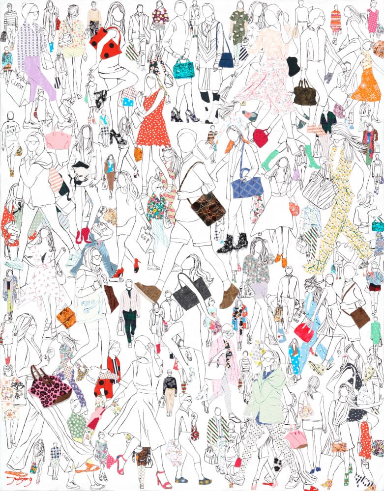 Fashionable City Life by Jukyong Park — canvas wall art