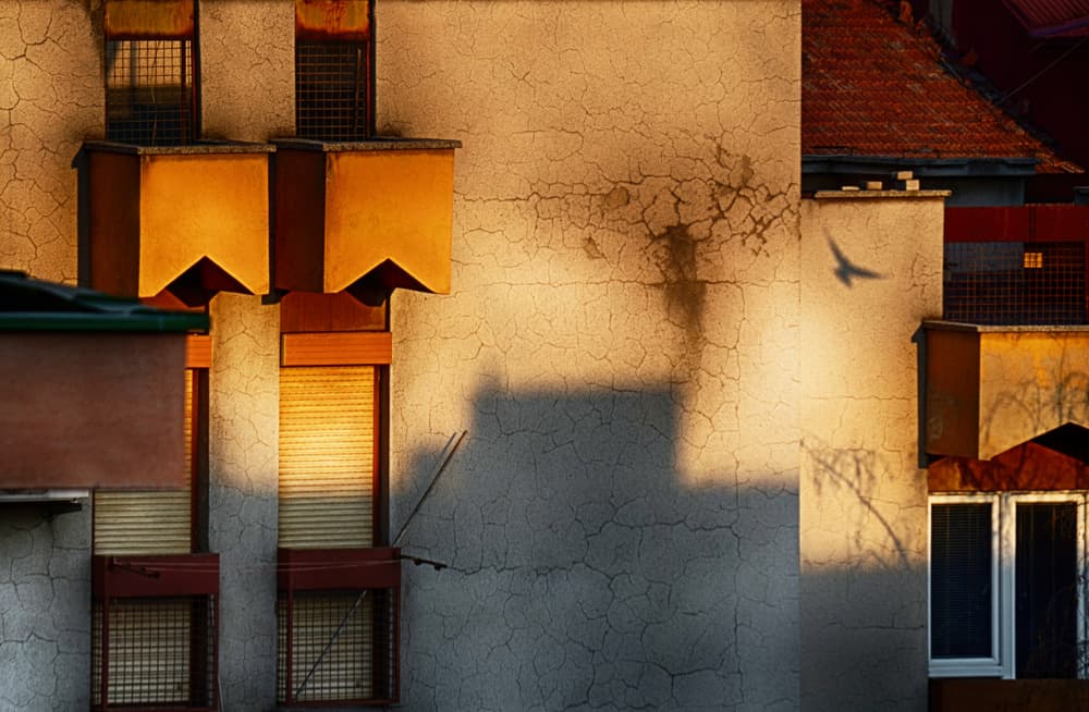 Golden Hour Facade by Anita Palceska — canvas wall art