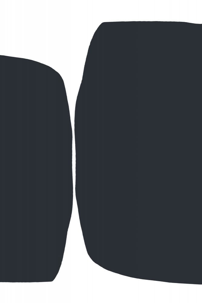 Bold Black Shapes by uplusmestudio — canvas wall art