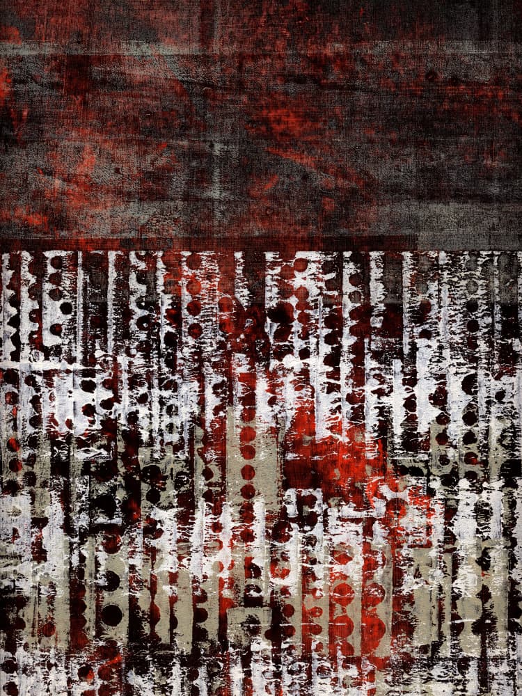 Red Grunge Abstract by Petr Strnad — canvas wall art