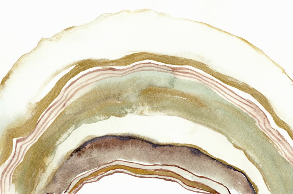 Earthy Geode Abstract by Christine Lindstrom — canvas wall art