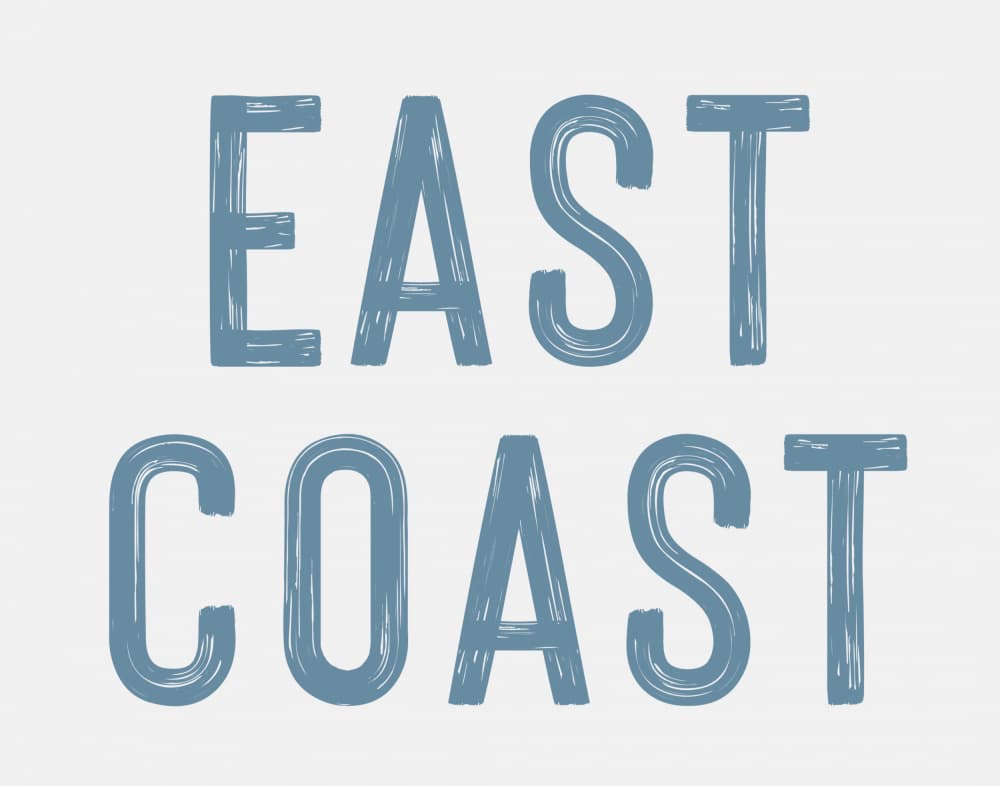 Textured East Coast by Jolly and Dash — canvas wall art