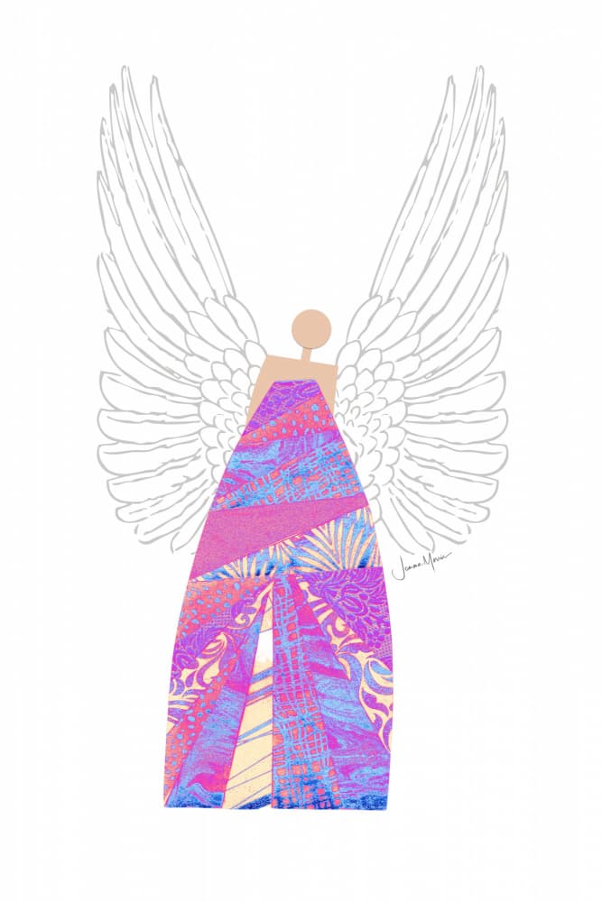 Vibrant Angelic Grace by Jemma Morris — canvas wall art