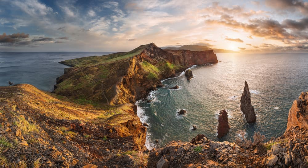Dramatic Coastal Sunset by Martin Strouhal QEP — canvas wall art