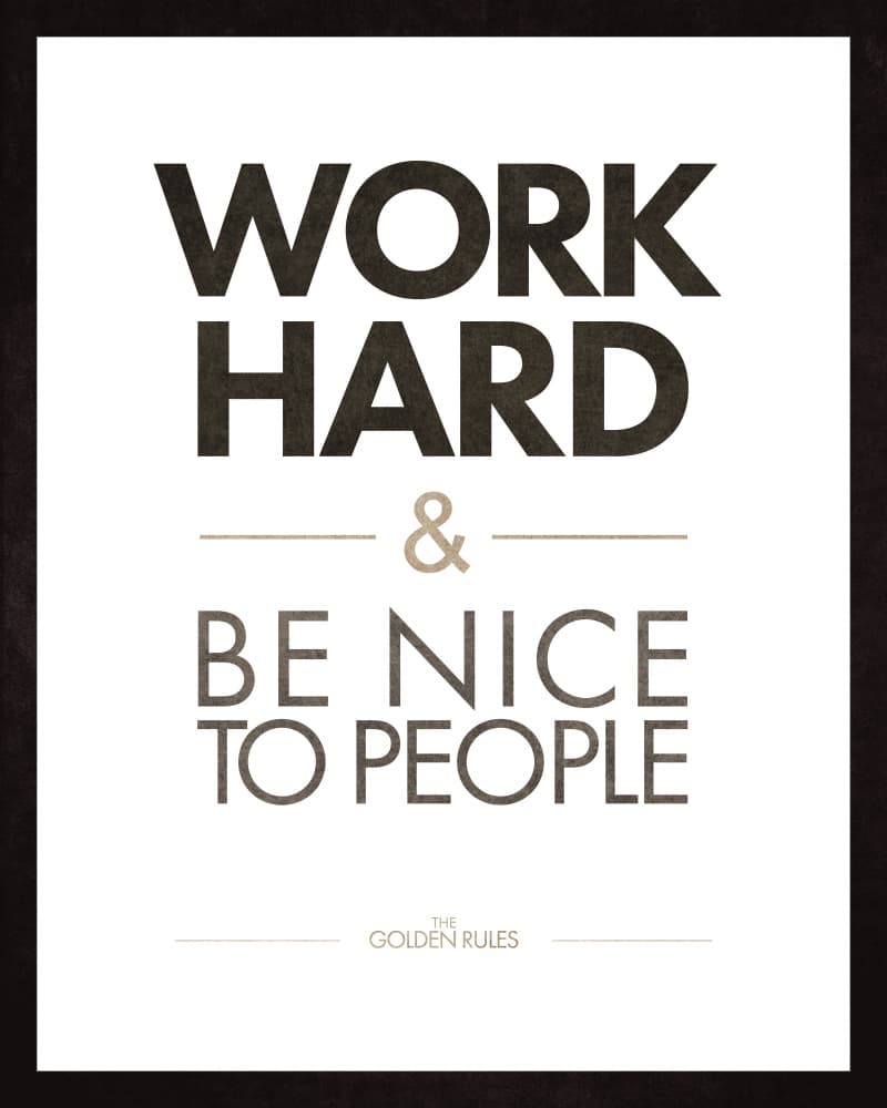 Golden Life Rules by Emel Tunaboylu — canvas wall art