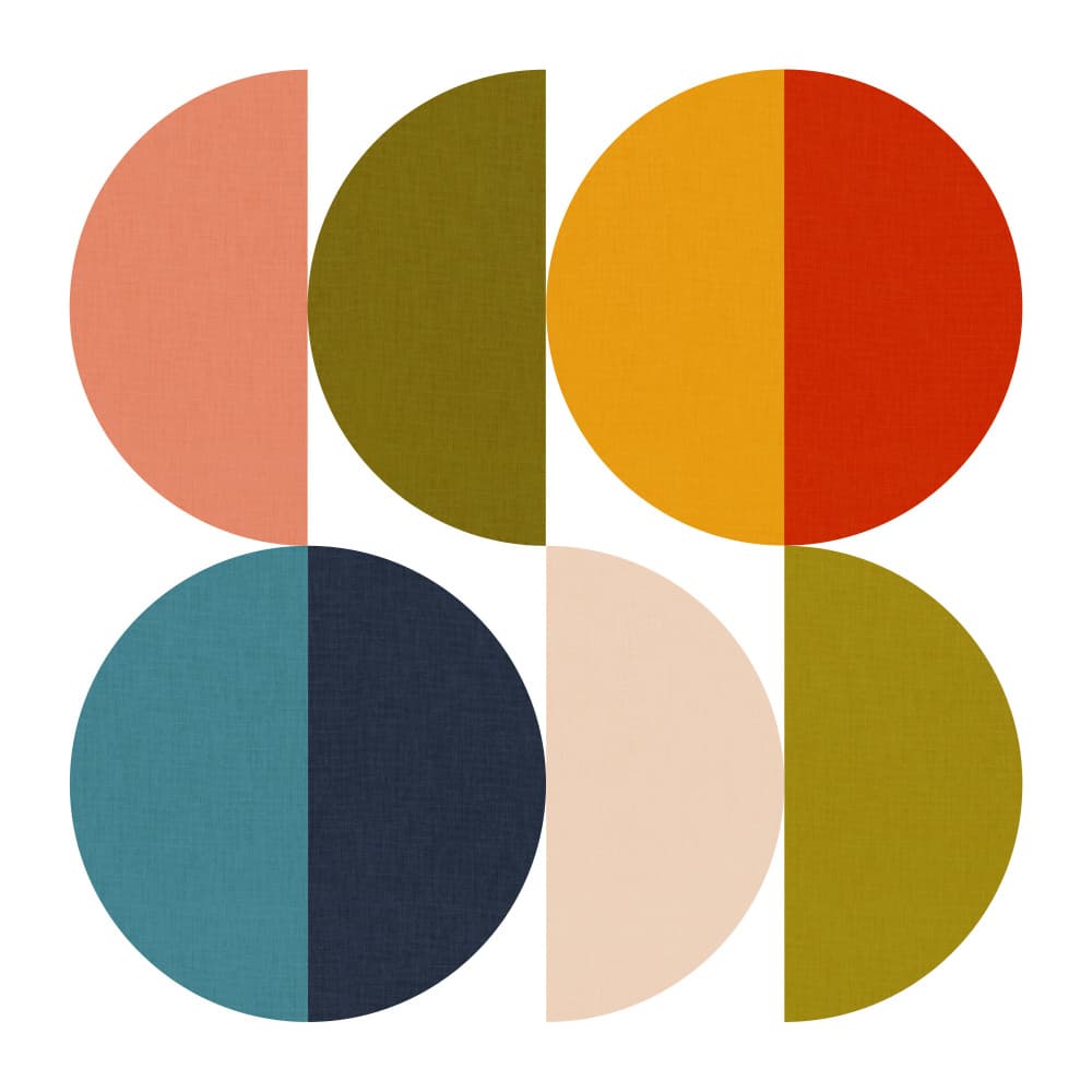 Mid Century Geometric Color Play 2 by Ana Rut Bre — canvas wall art