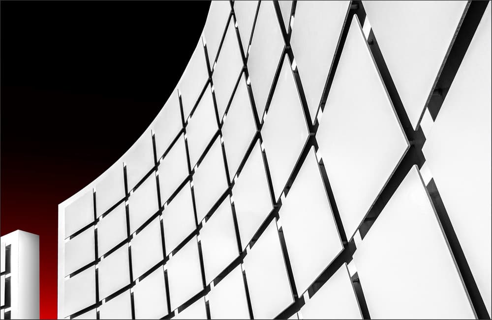 Modern Curved Facade by Gilbert Claes — canvas wall art
