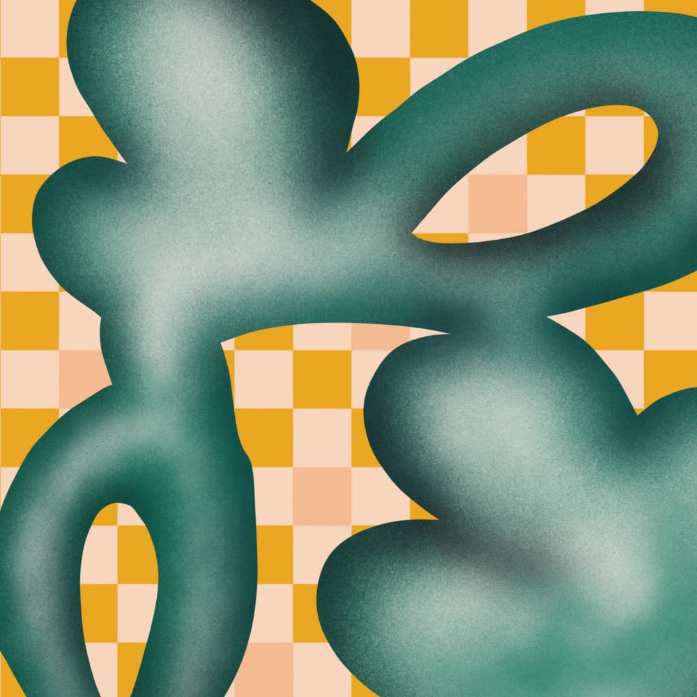 Playful Organic Forms by Little Dean — canvas wall art