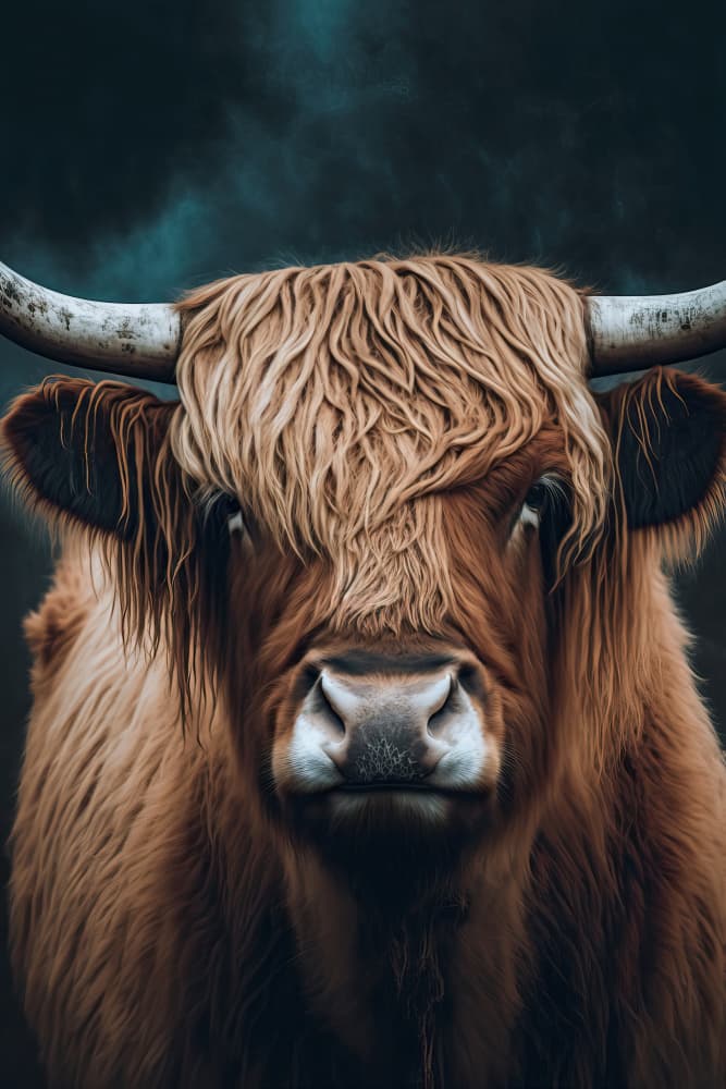 Majestic Highlander by Treechild — canvas wall art