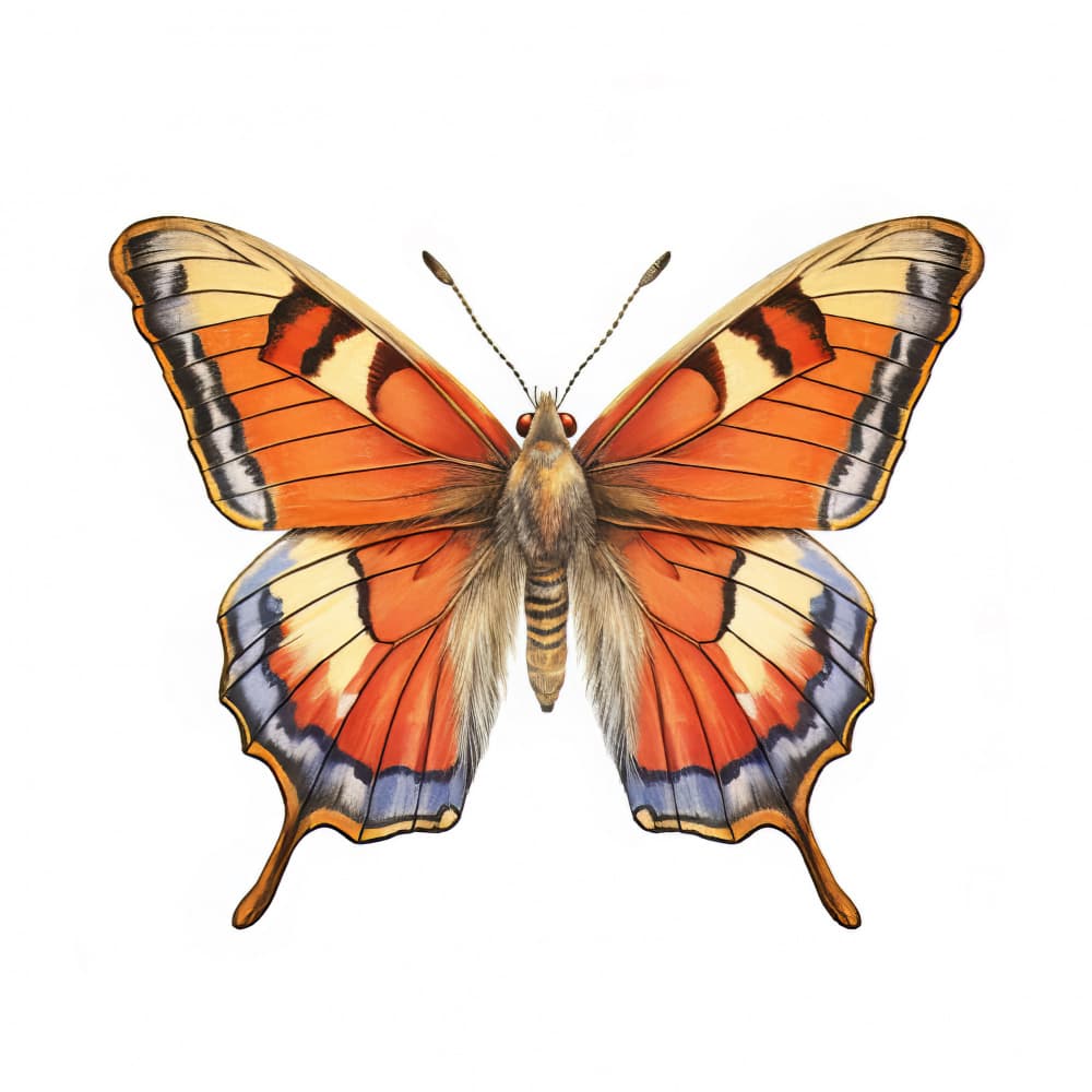 Vibrant Orange Butterfly by Bilge Paksoylu — canvas wall art